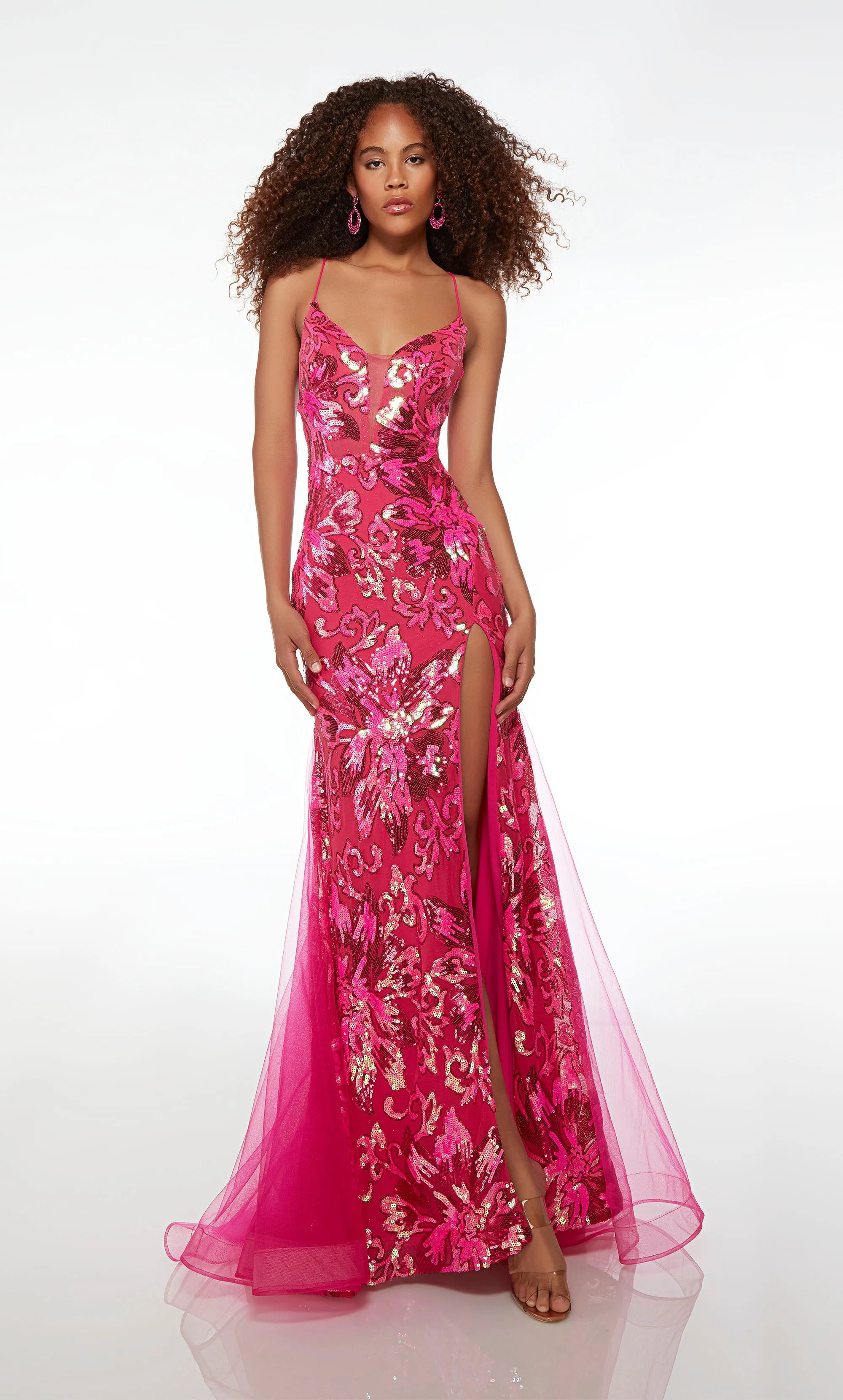 Formal Dress: 61617. Long, Plunging Neckline, Mermaid sold by Alyce Paris product image thumbnail 5