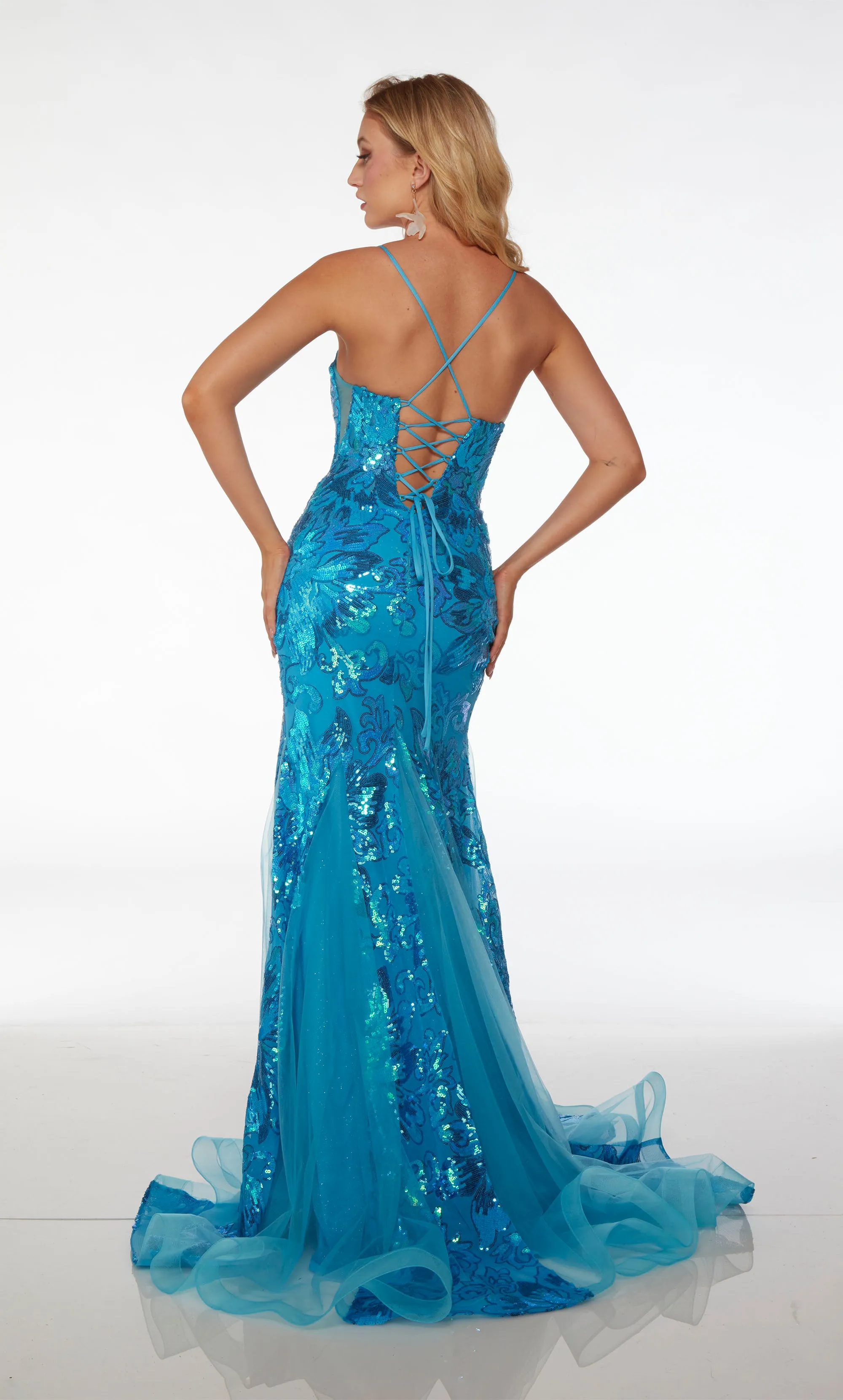 Formal Dress: 61617. Long, Plunging Neckline, Mermaid sold by Alyce Paris product image thumbnail 2
