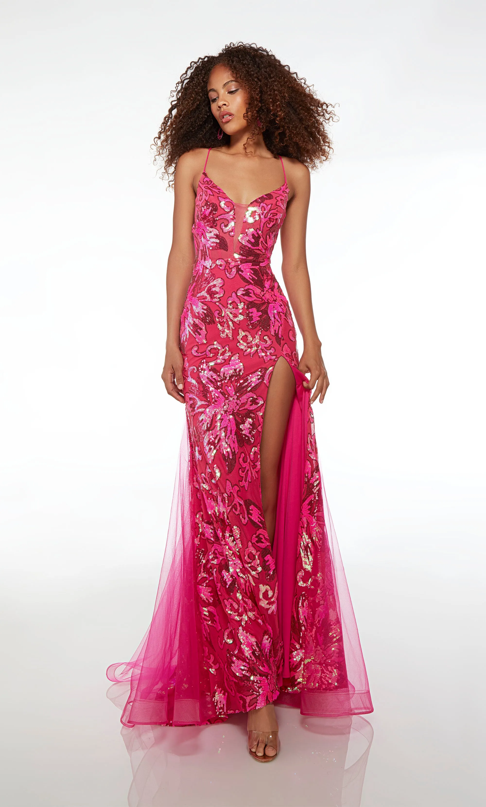 Formal Dress: 61617. Long, Plunging Neckline, Mermaid sold by Alyce Paris product image thumbnail 3