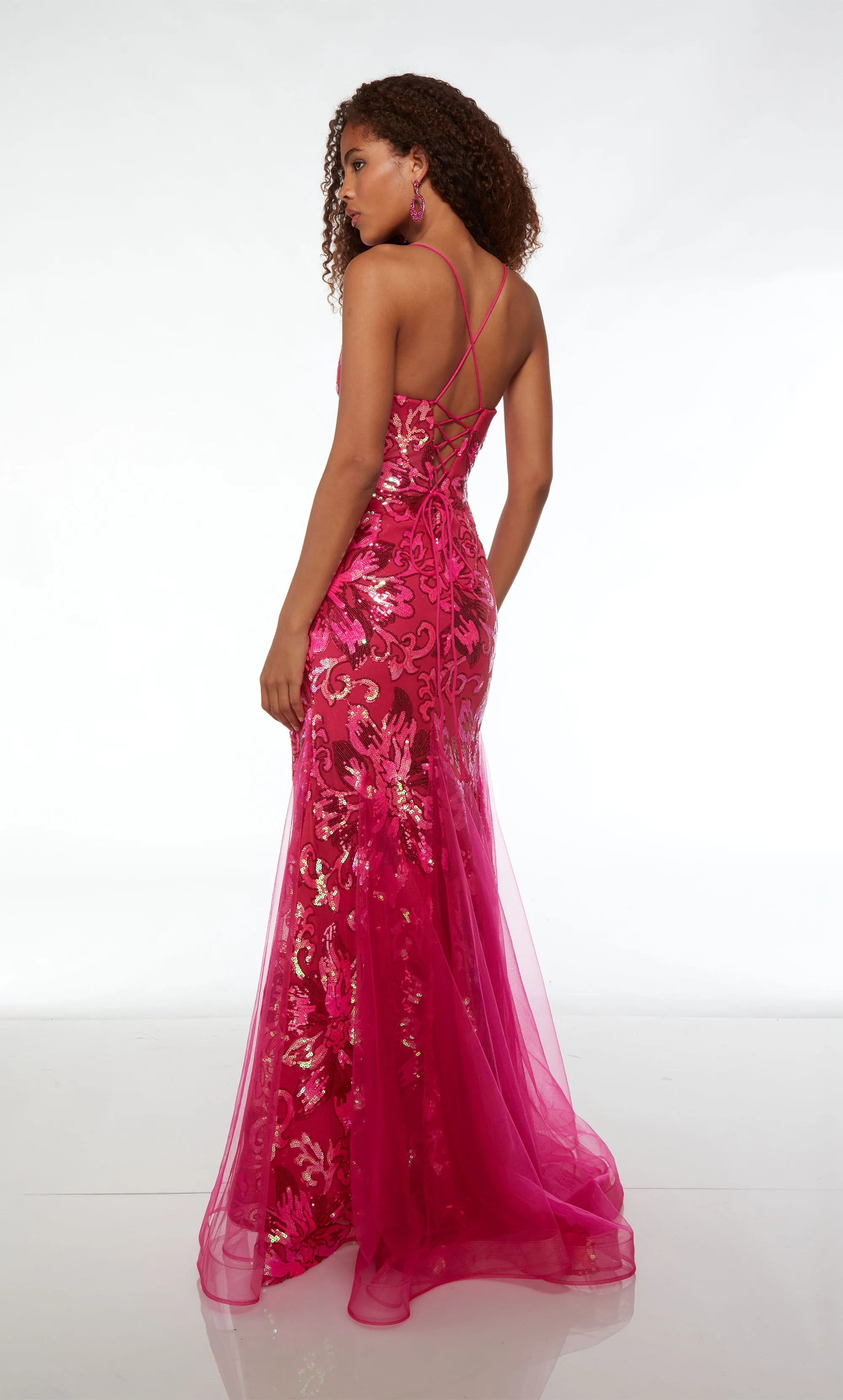 Formal Dress: 61617. Long, Plunging Neckline, Mermaid sold by Alyce Paris product image thumbnail 4