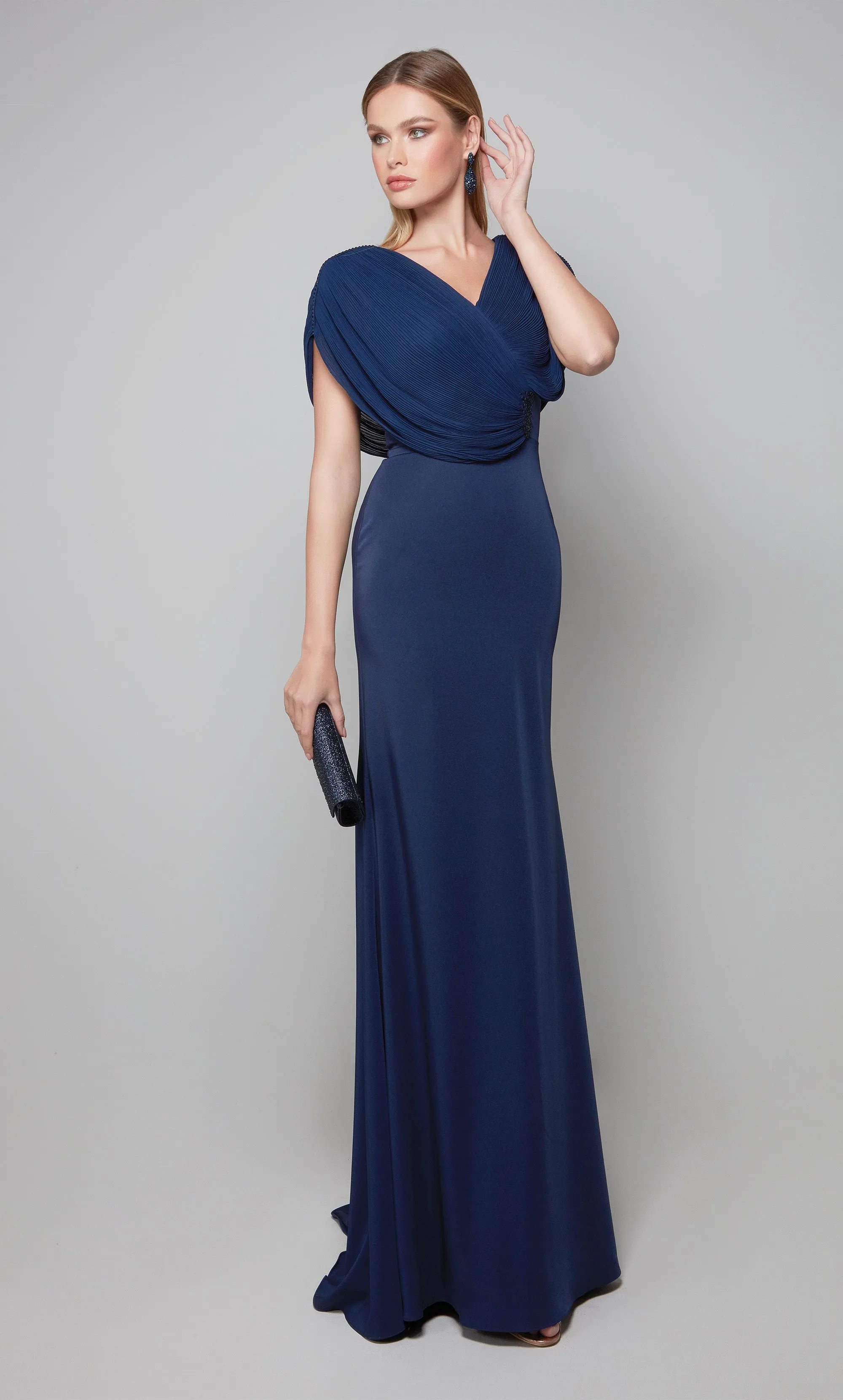 ALYCE Paris 27591 Special Occasion V-neckline Chic Straight Dress sold by Alyce Paris product image thumbnail 3