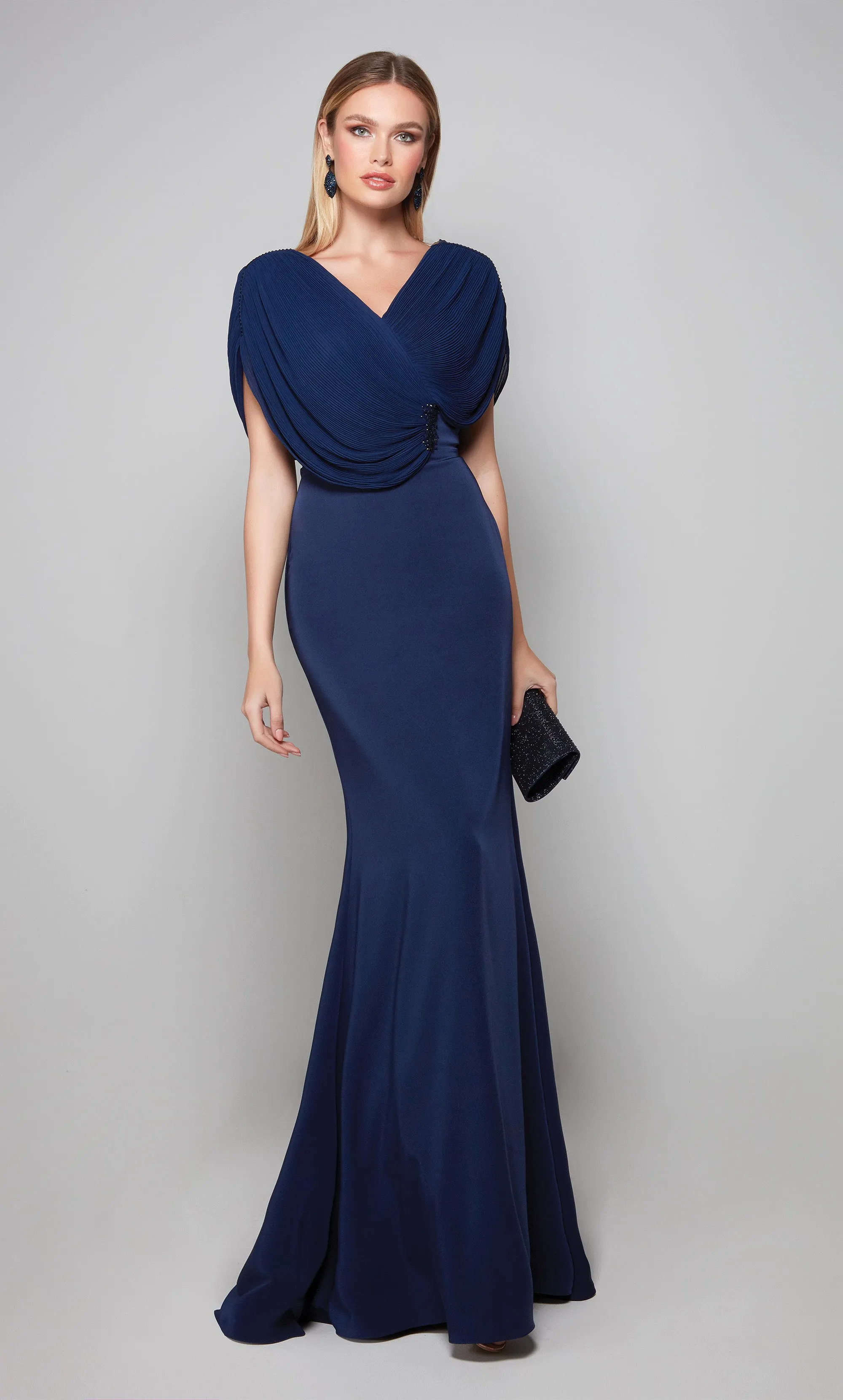 ALYCE Paris 27591 Special Occasion V-neckline Chic Straight Dress sold by Alyce Paris