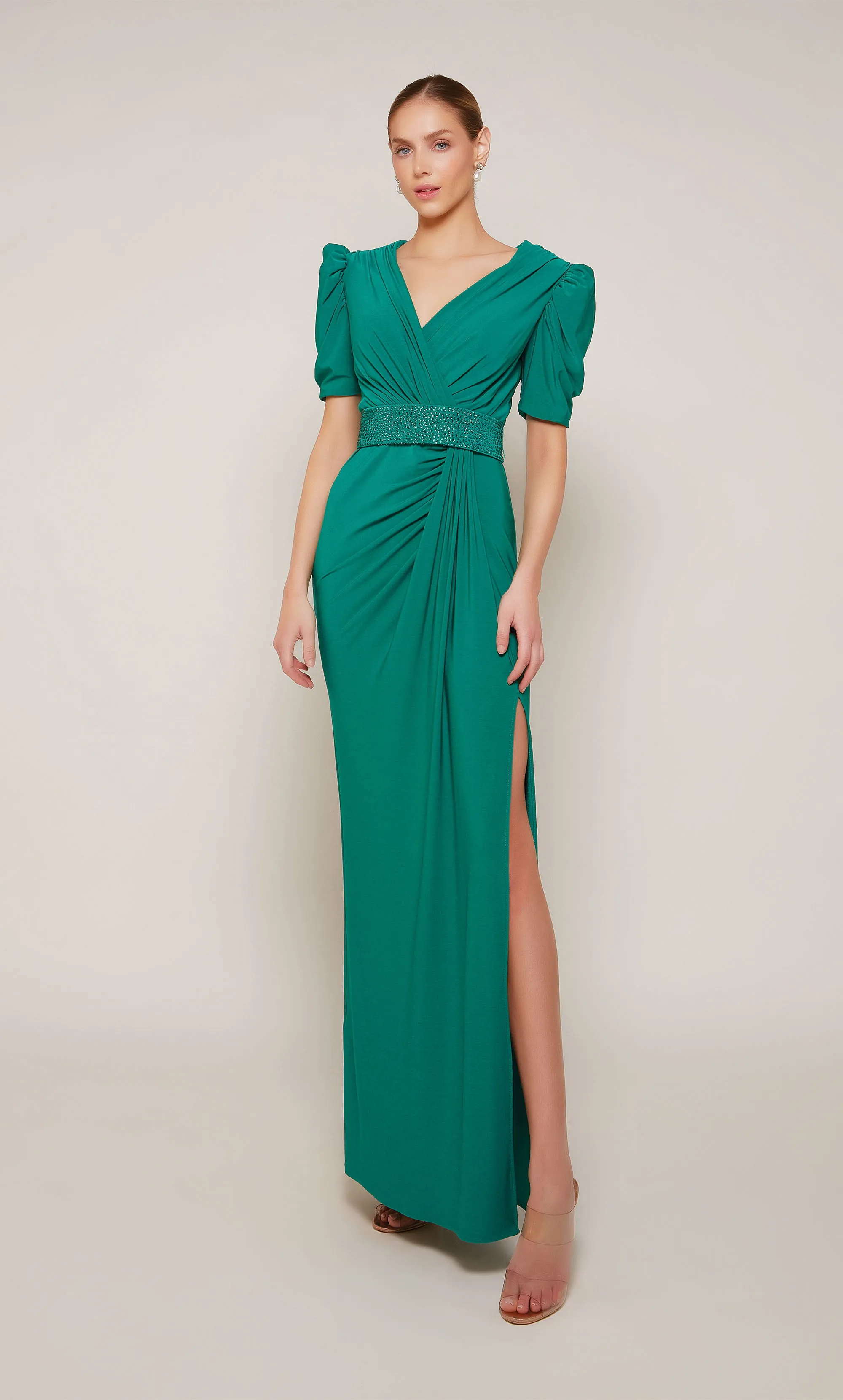 ALYCE Paris 27690 Special Occasion V-neckline Modest Straight Dress sold by Alyce Paris product image thumbnail 4