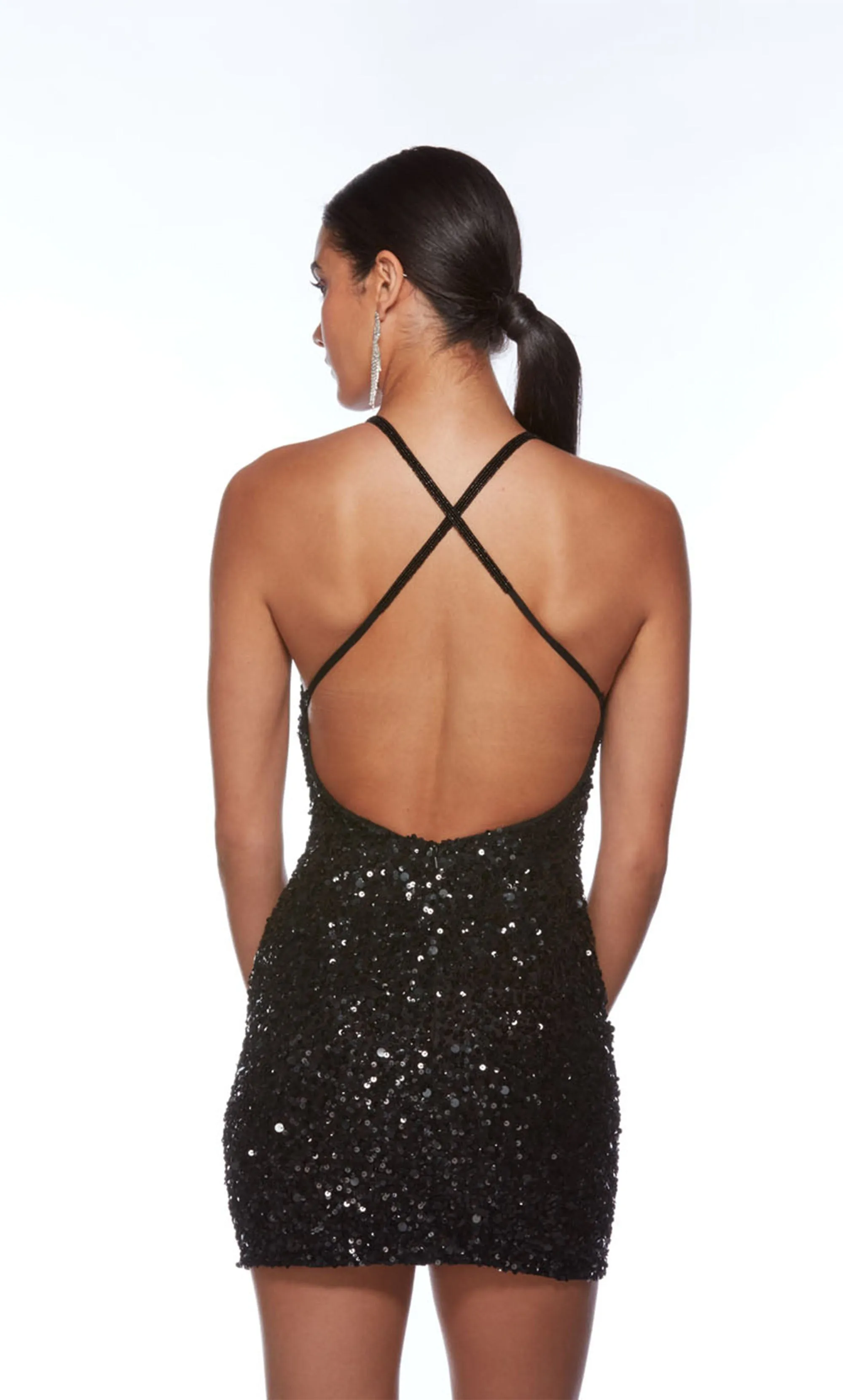 ALYCE Paris 84001 V-neck Embellished Straight Dress sold by Alyce Paris product image thumbnail 5