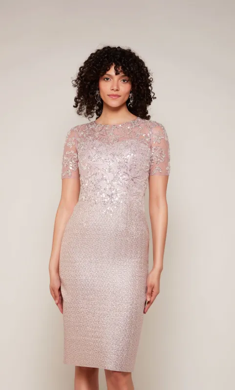 Formal Dress: 27657. Short, Illusion Neckline, Straight sold by Alyce Paris