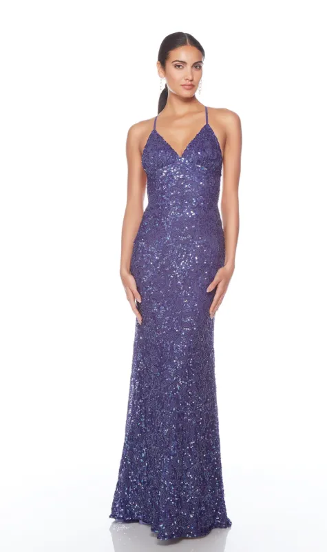 ALYCE Paris 88009 V-neck Embellished Straight Dress sold by Alyce Paris