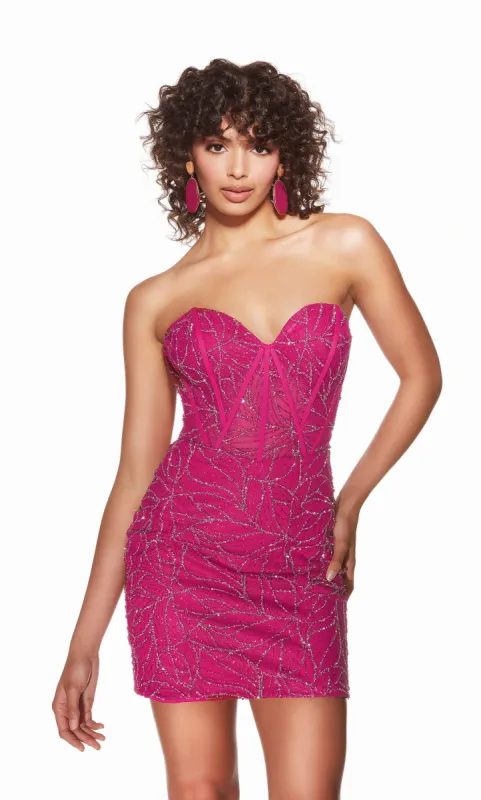 ALYCE Paris 4861 Homecoming Short Sweetheart Corset  Dress sold by Alyce Paris