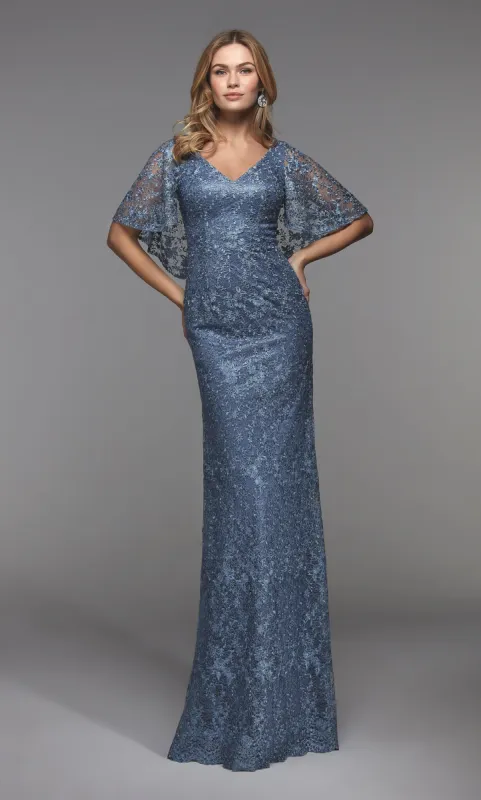 ALYCE Paris 27506 Special Occasion V-neckline Modest Straight Dress sold by Alyce Paris