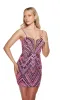 ALYCE Paris 4840 Homecoming Short Plunging Sexy Straight Dress sold by Alyce Paris