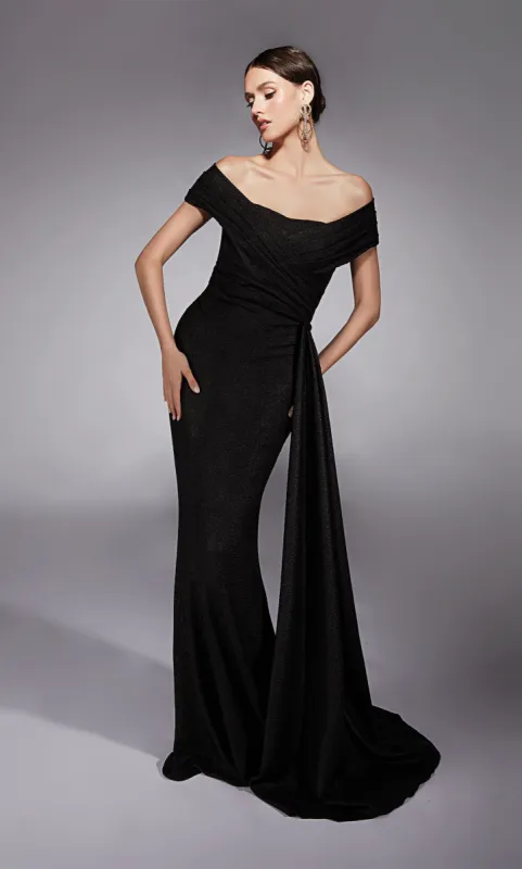 ALYCE Paris 27767 Special Occasion Off The Shoulder Neckline Elegant Straight Dress sold by Alyce Paris
