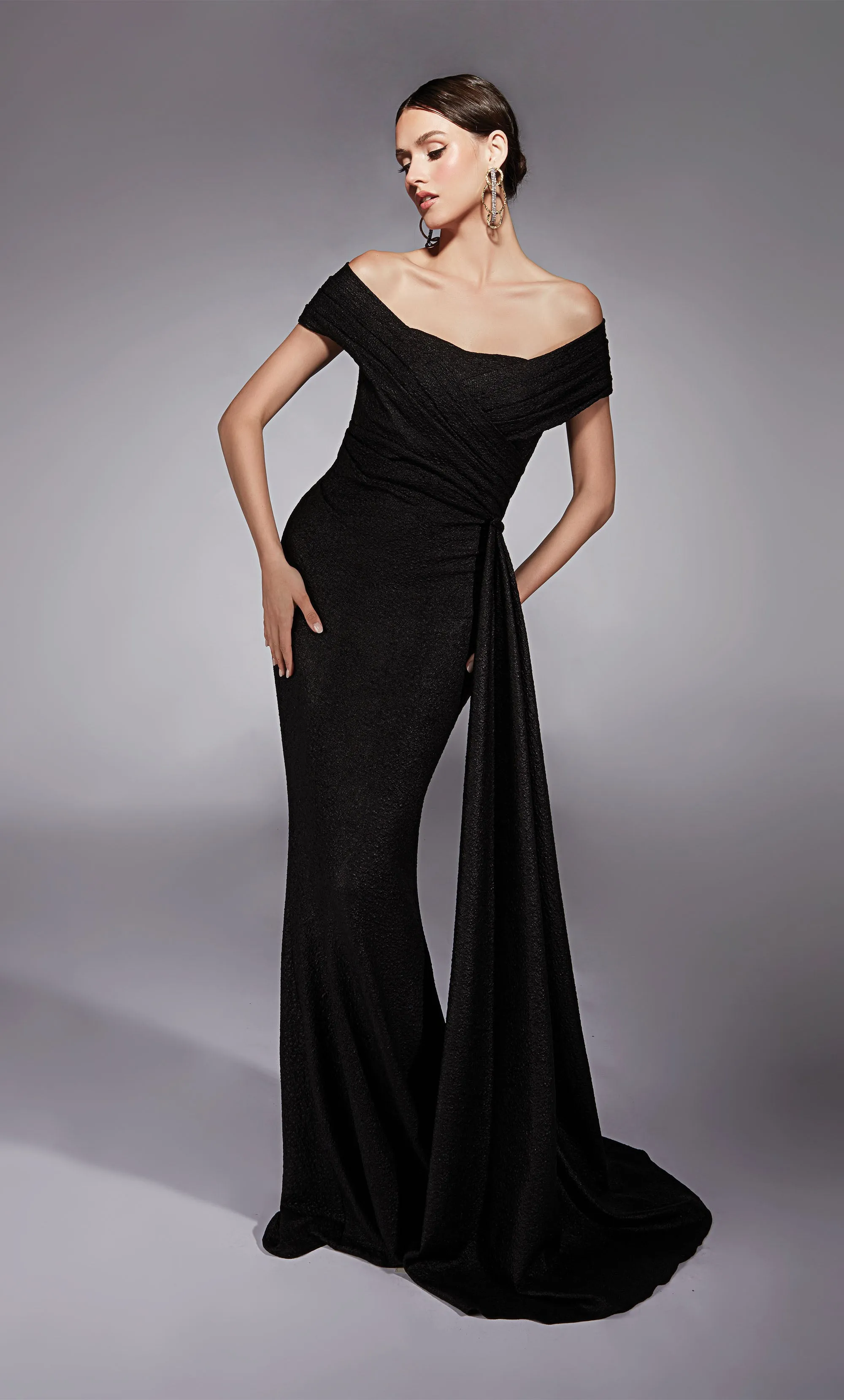 ALYCE Paris 27767 Special Occasion Off The Shoulder Neckline Elegant Straight Dress sold by Alyce Paris
