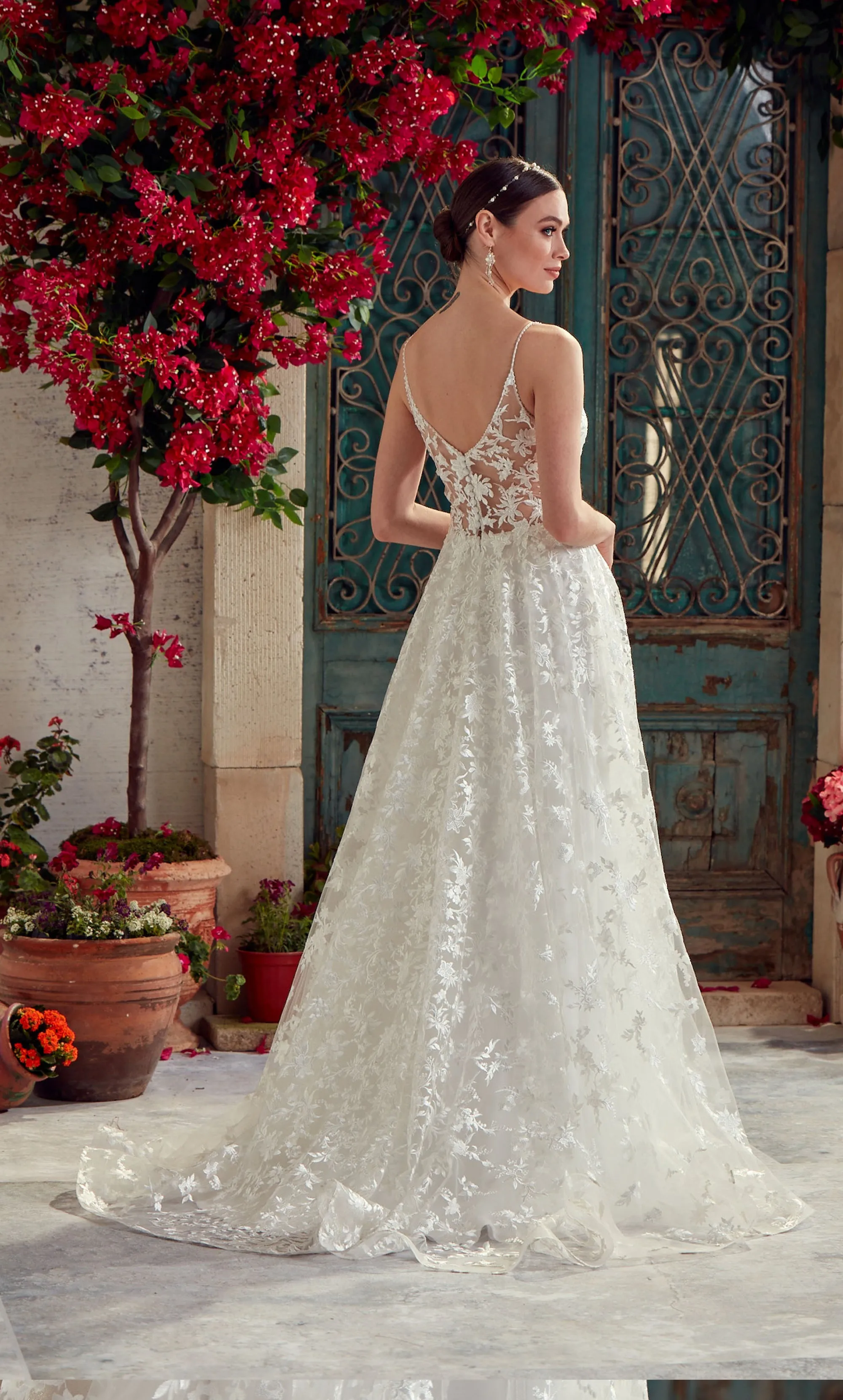 ALYCE Paris 7012 Bridal V-neckline Embellished A Line Dress sold by Alyce Paris product image thumbnail 4