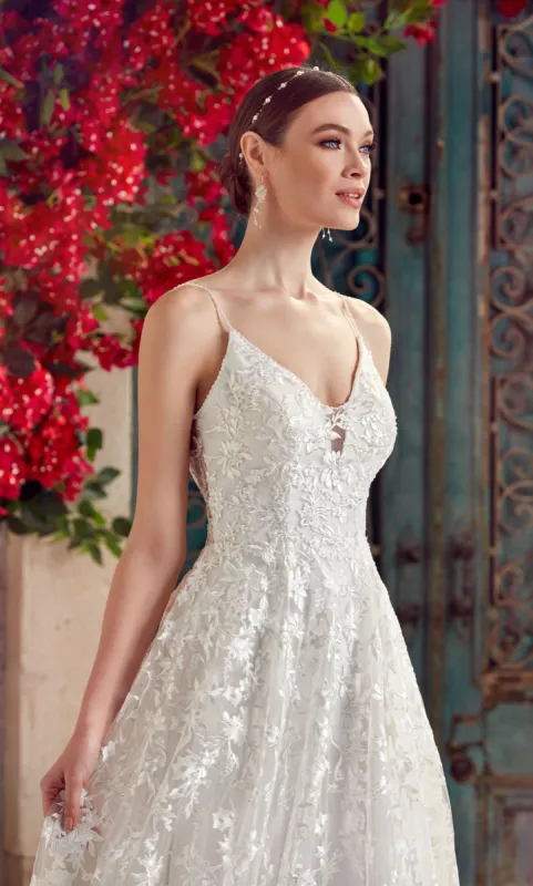 ALYCE Paris 7012 Bridal V-neckline Embellished A Line Dress sold by Alyce Paris