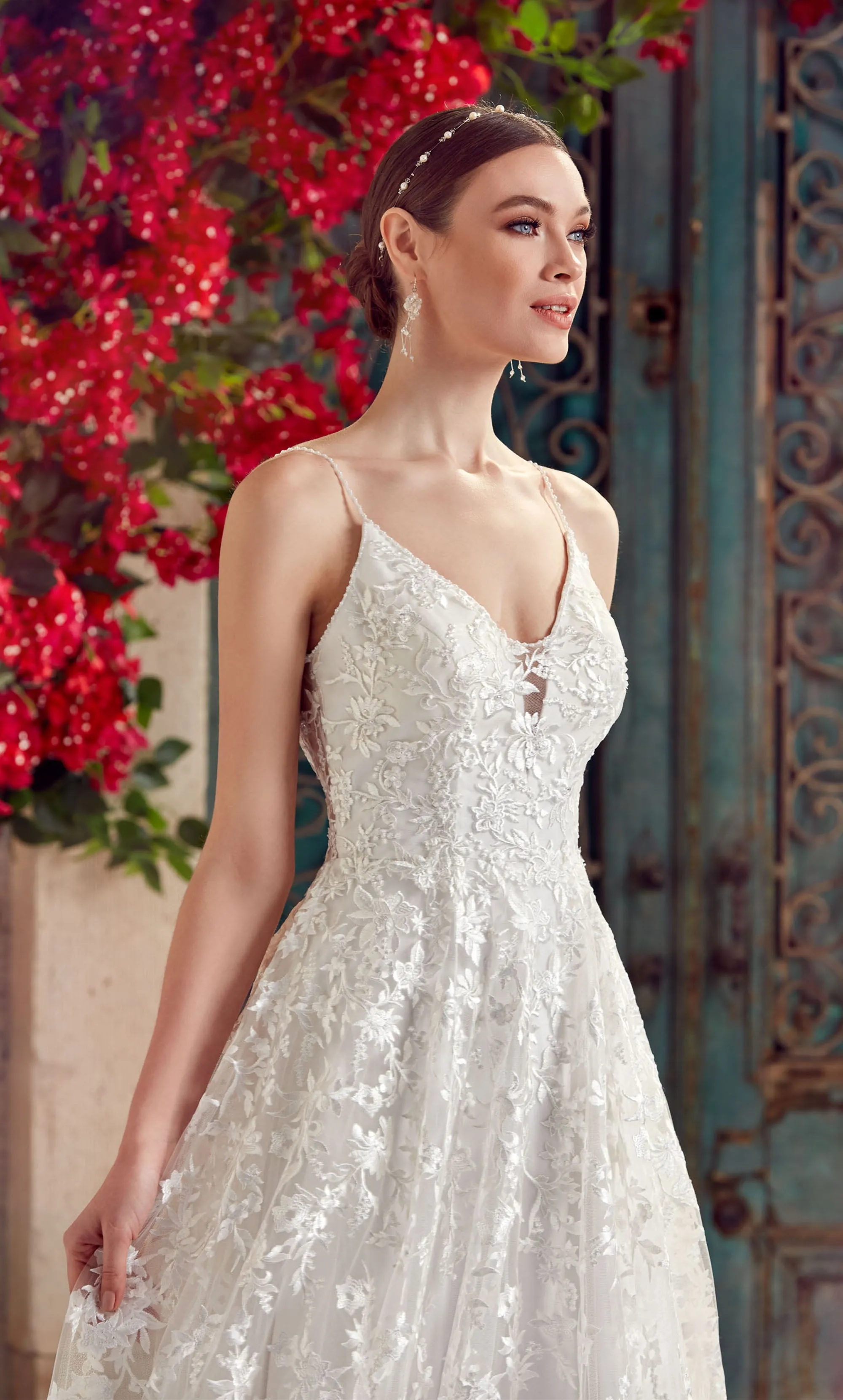 ALYCE Paris 7012 Bridal V-neckline Embellished A Line Dress sold by Alyce Paris