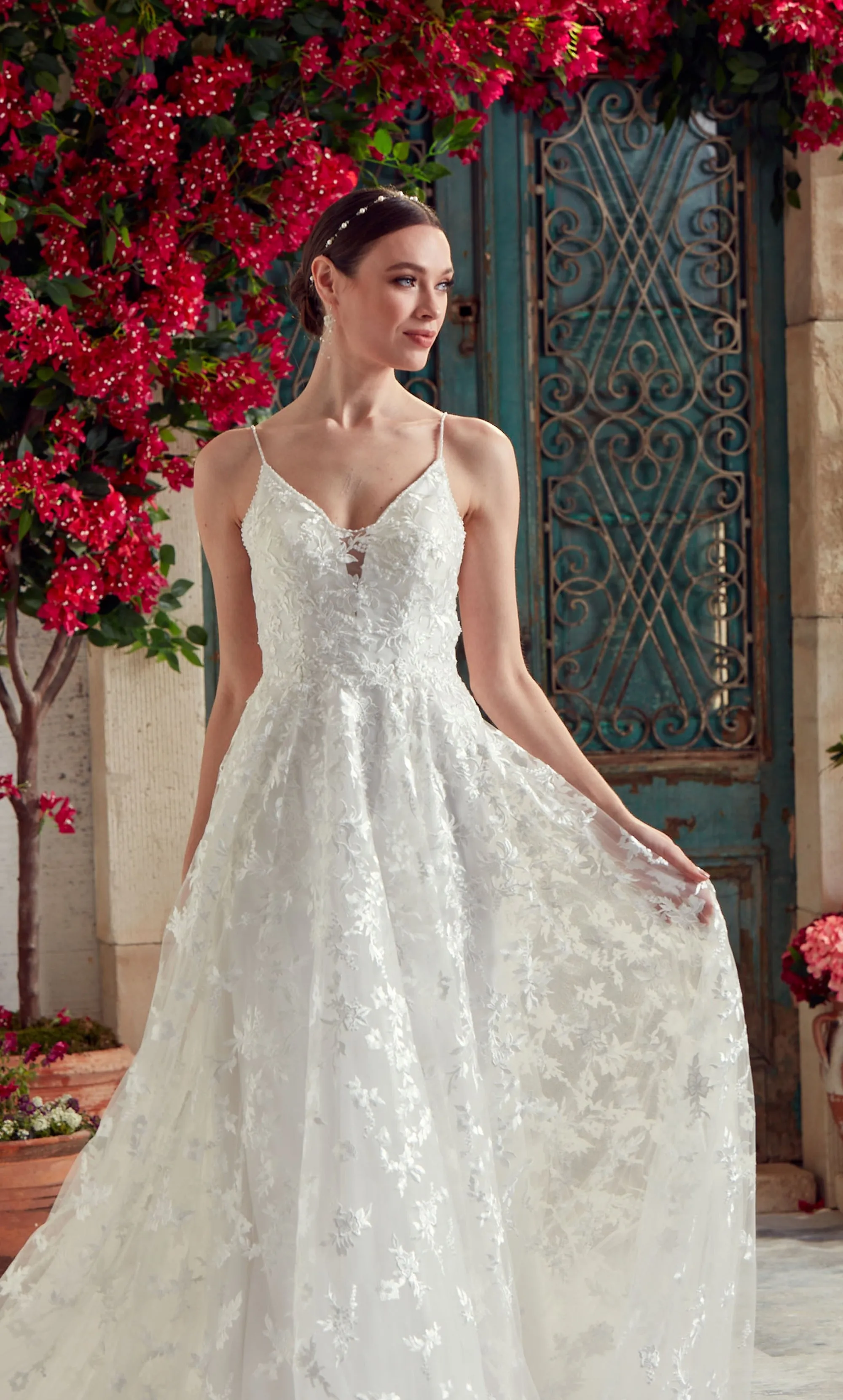 ALYCE Paris 7012 Bridal V-neckline Embellished A Line Dress sold by Alyce Paris product image thumbnail 5