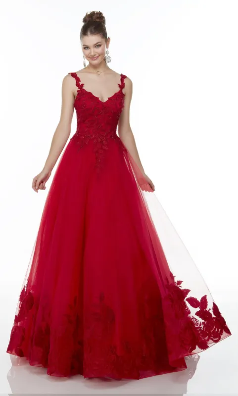 Formal Dress: 61131. Long Embroidered Dress, Sweetheart Neckline, Ballgown sold by Alyce Paris