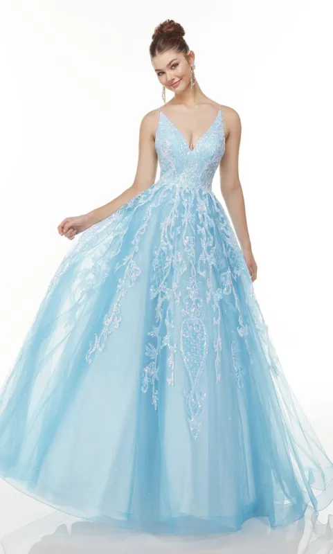 Formal Dress: 61101. Long Formal Dresses, V-neck, Ballgown sold by Alyce Paris