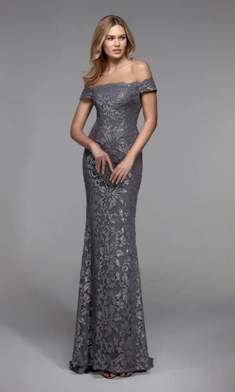 Formal Dress: 27485. Long Sexy Dress, Off The Shoulder, Straight sold by Alyce Paris