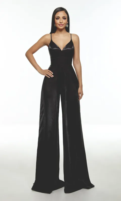 Formal Dress: 1702. Long Jumpsuit, V-neck, Jumpsuit, Closed Back sold by Alyce Paris