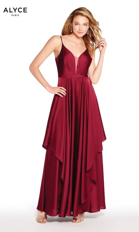 Formal Dress: 60091. Long, Plunging Neckline, Flowy sold by Alyce Paris