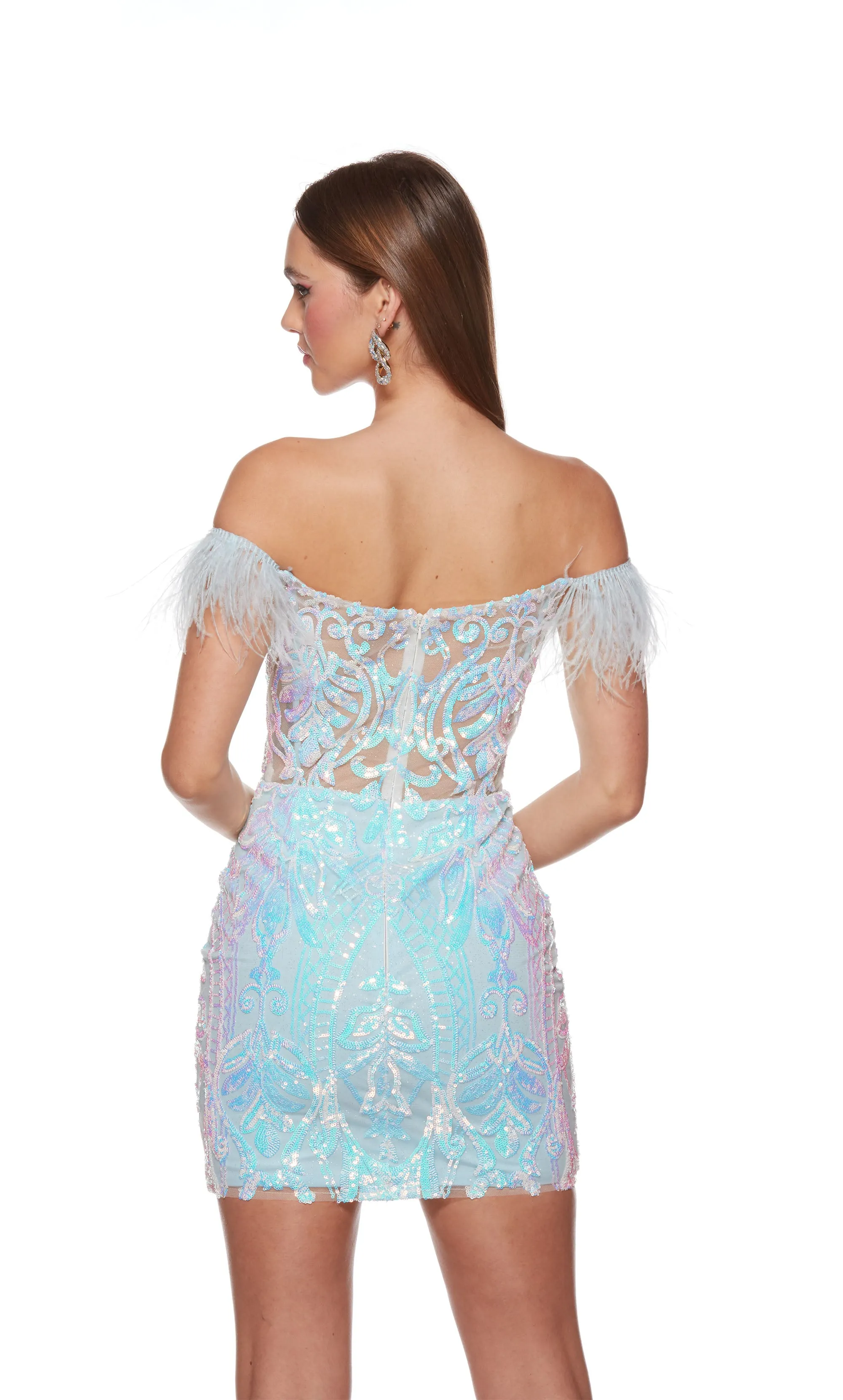 Formal Dress: 4651. Short, Off The Shoulder, Straight sold by Alyce Paris product image thumbnail 4