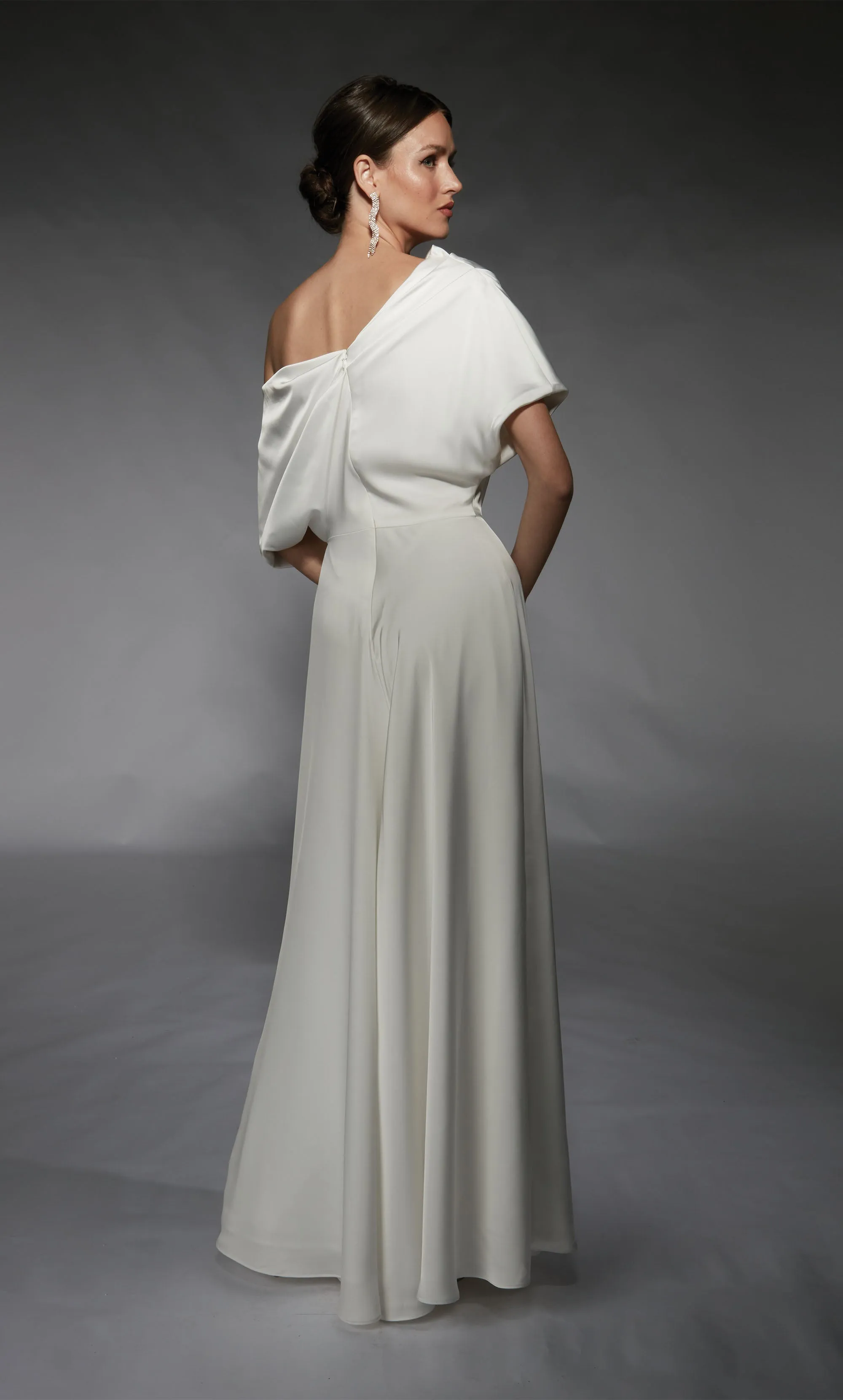 ALYCE Paris 70072 Bridal One Shoulder Neckline Elegant Jumpsuit Dress sold by Alyce Paris product image thumbnail 2