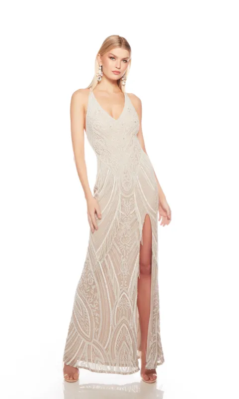 ALYCE Paris 88008 V-neck Embellished Straight Dress sold by Alyce Paris