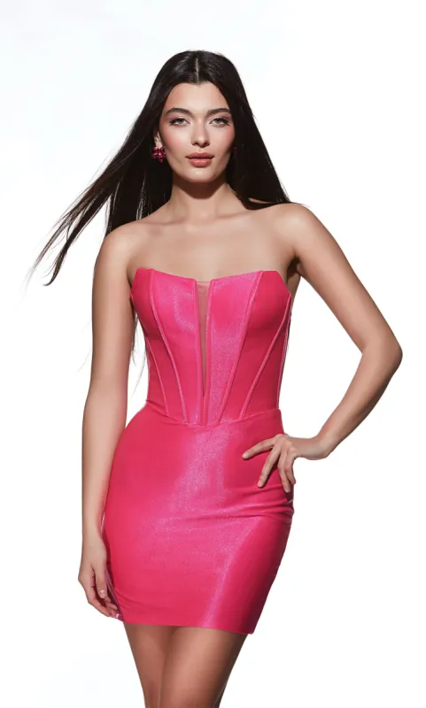 ALYCE Paris 4925 Homecoming Short Strapless Elegant  Dress sold by Alyce Paris