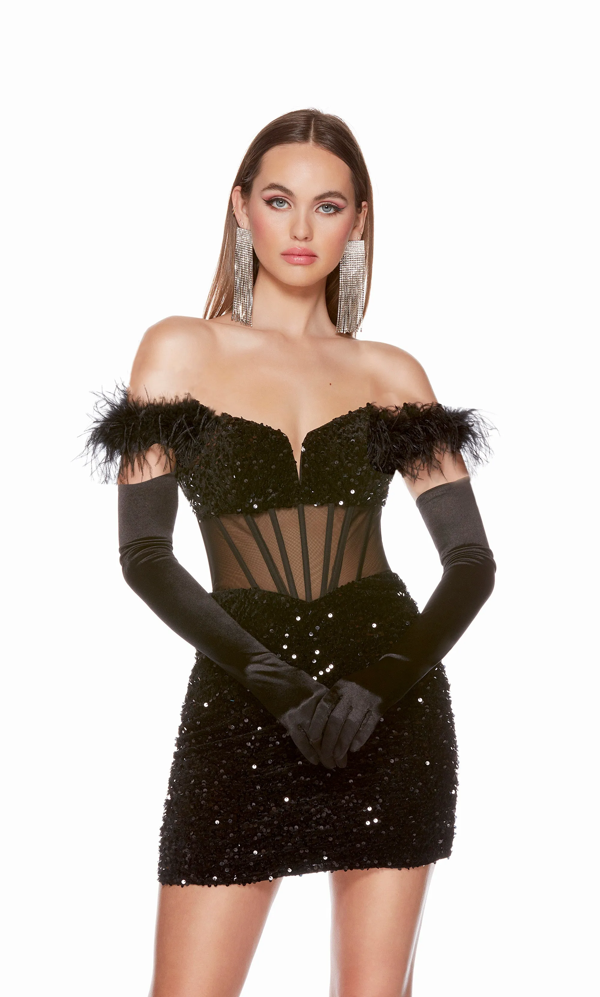 Formal Dress: 4800. Short, Off The Shoulder, Straight sold by Alyce Paris
