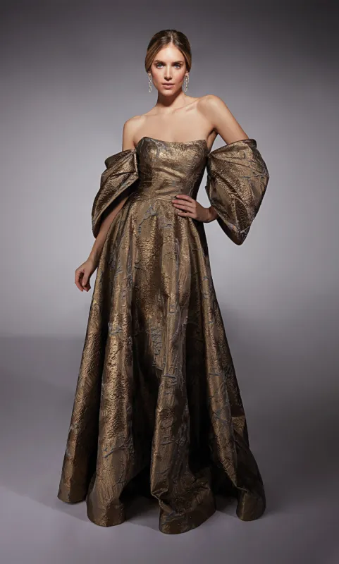 ALYCE Paris 27760 Special Occasion Off The Shoulder Modest A Line Dress sold by Alyce Paris