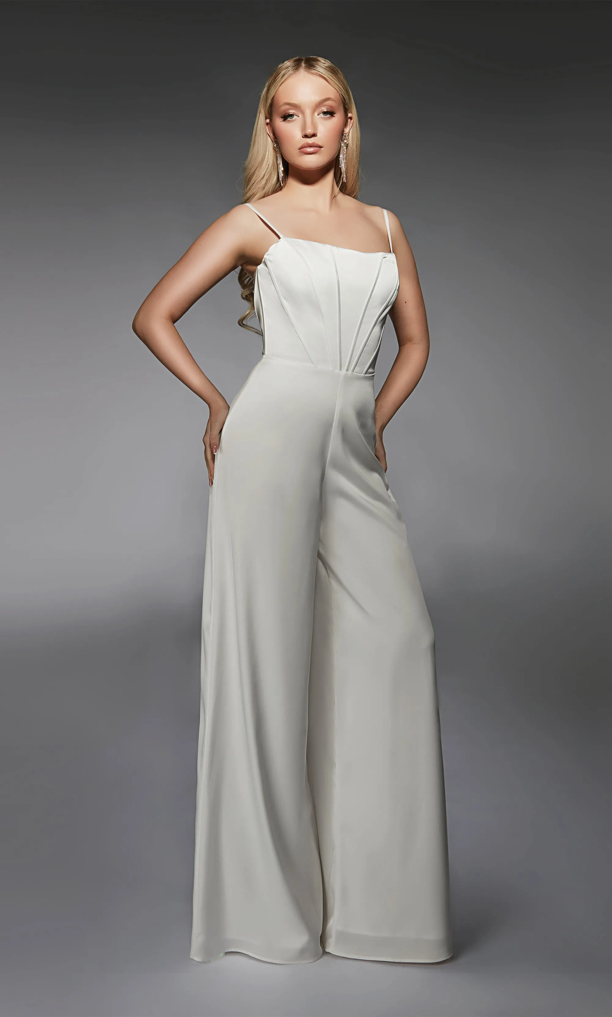 Formal Dress: 70070. Long, Scoop Neck, Jumpsuit, Closed Back sold by Alyce Paris product image thumbnail 4