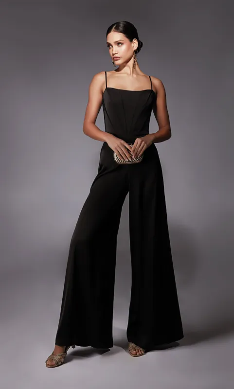 Formal Dress: 70070. Long, Scoop Neck, Jumpsuit, Closed Back sold by Alyce Paris