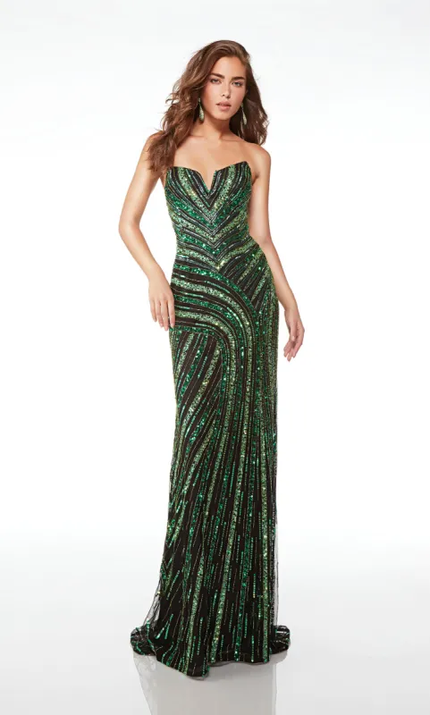 Formal Dress: 61678. Long, Strapless Neckline, Straight sold by Alyce Paris