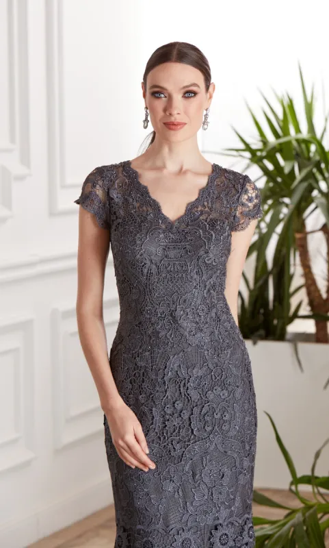 ALYCE Paris 27478 Special Occasion V-neckline Chic Straight Dress sold by Alyce Paris