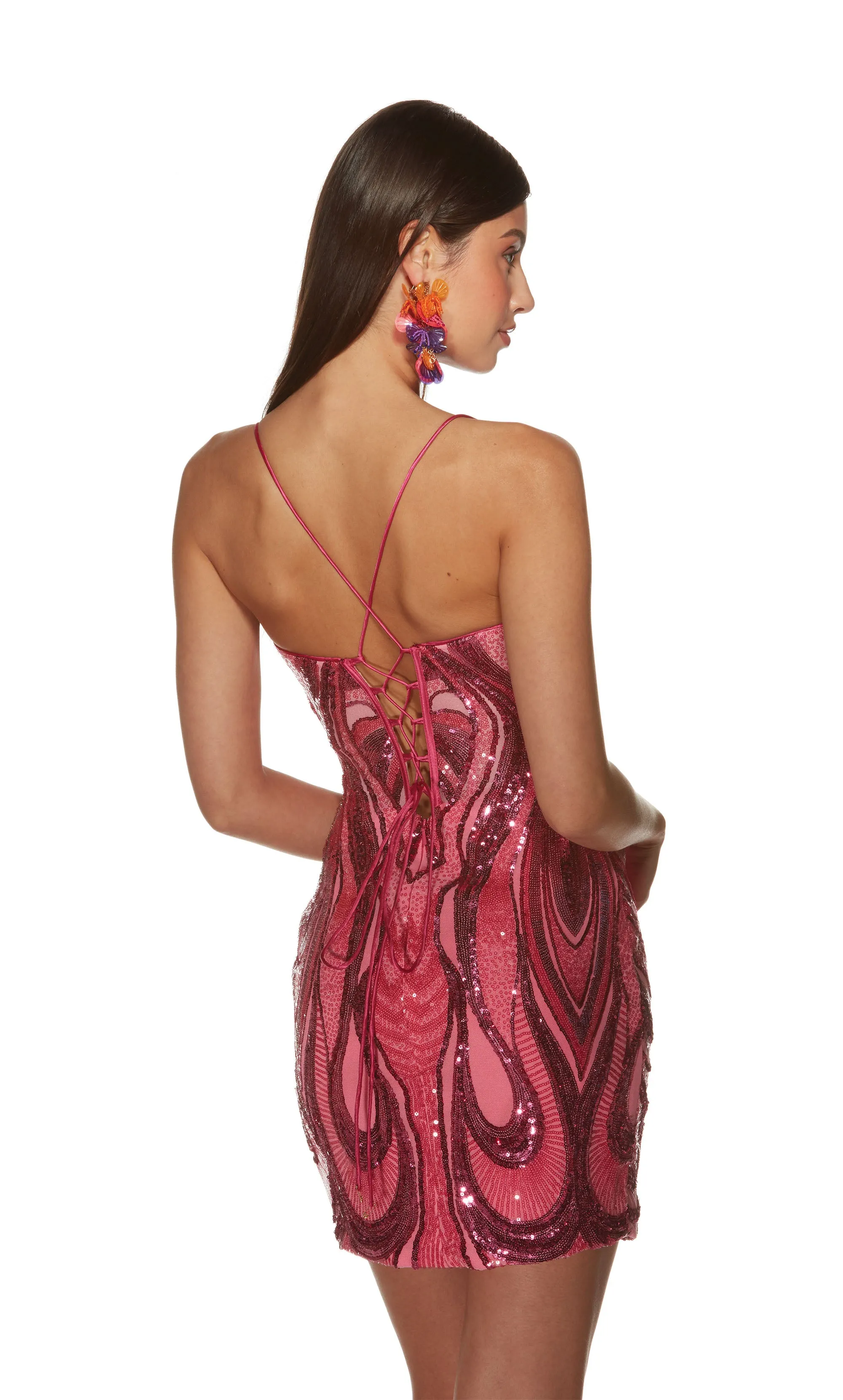 ALYCE Paris 4899 Homecoming Short V-neck Embellished Dress sold by Alyce Paris product image thumbnail 5
