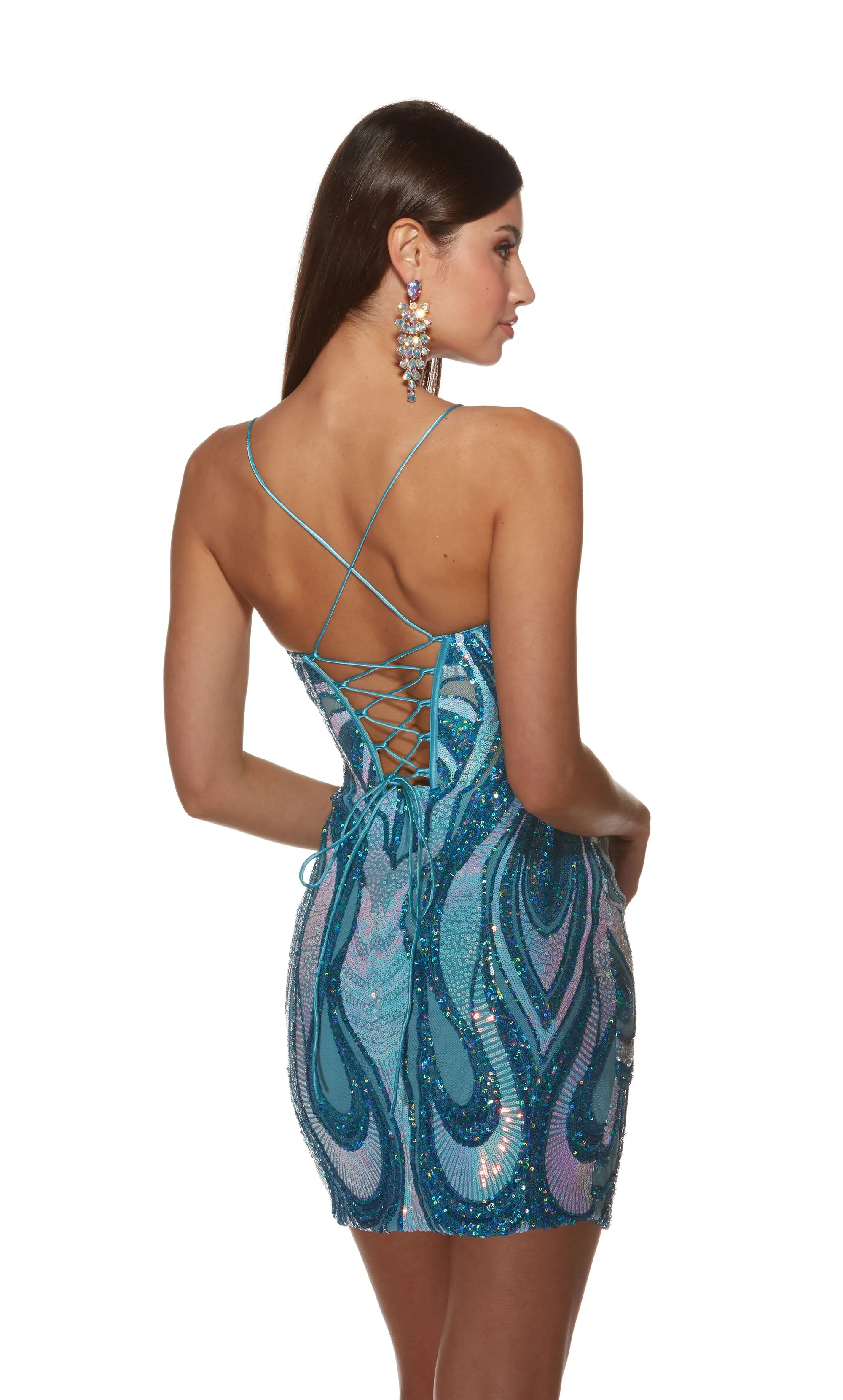 ALYCE Paris 4899 Homecoming Short V-neck Embellished Dress sold by Alyce Paris product image thumbnail 2