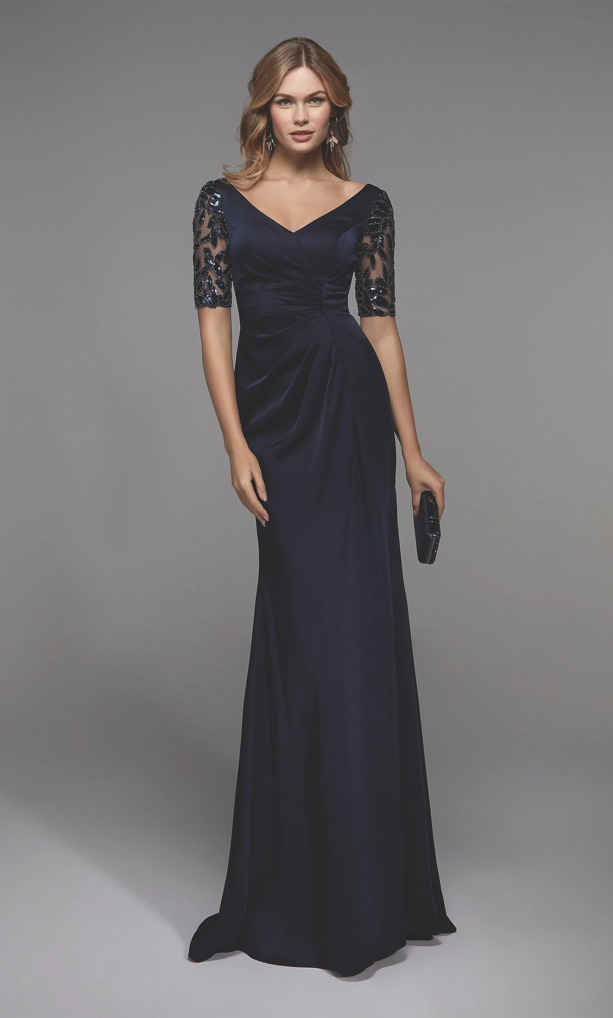 ALYCE Paris 27498 Special Occasion V-neckline Embellished Straight Dress sold by Alyce Paris
