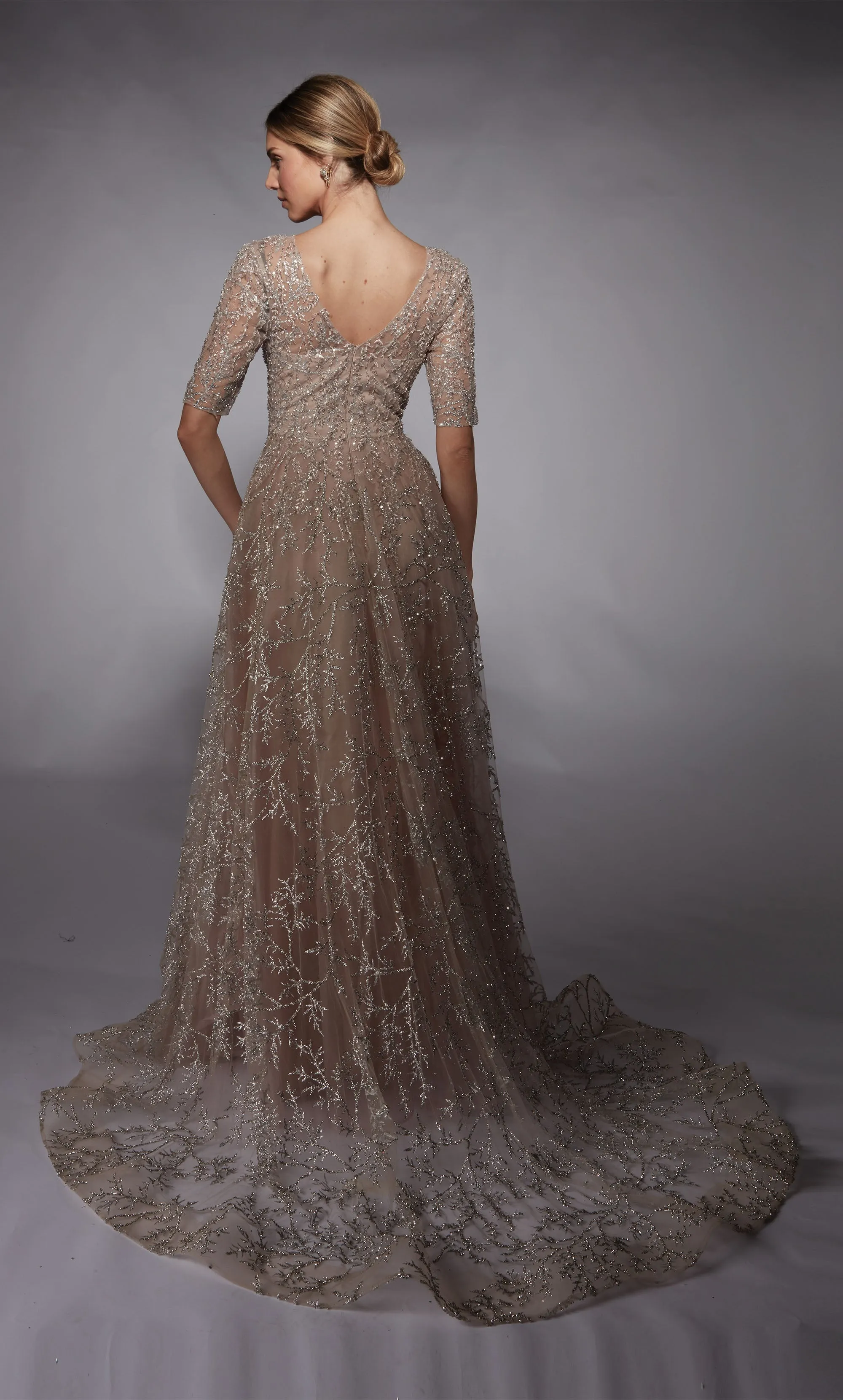 Formal Dress: 27727. Long, V-neck, A-line, V Shaped Back sold by Alyce Paris product image thumbnail 2