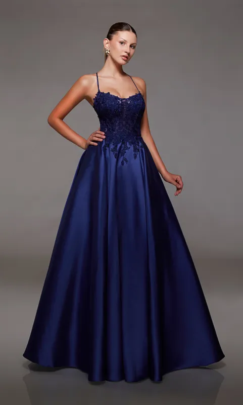 Formal Dress: 1784. Long, Scooped Neckline, Ballgown sold by Alyce Paris