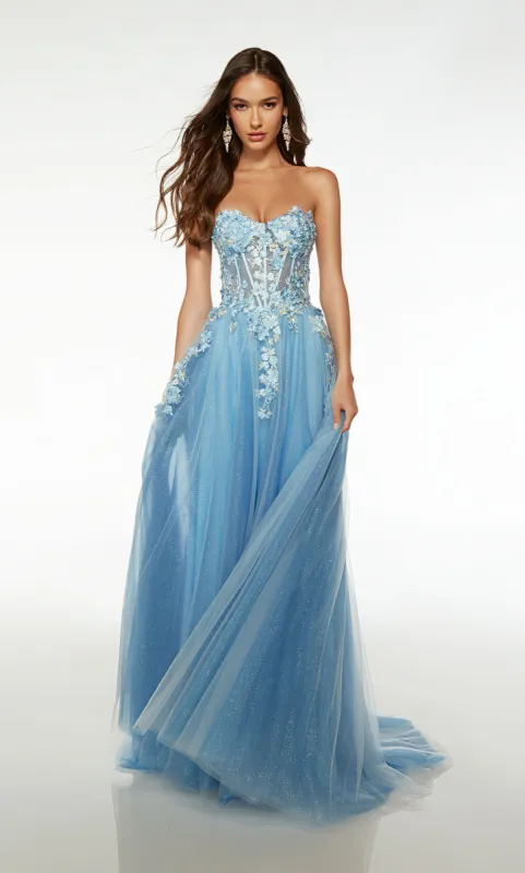 Formal Dress: 61634. Long, Sweetheart Neckline, A-line sold by Alyce Paris