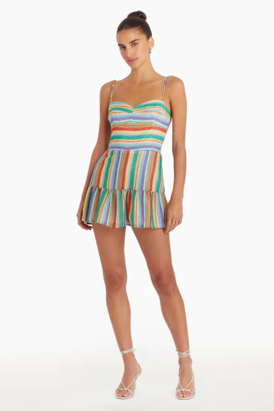 Champagne Skort Romper sold by Amanda Uprichard