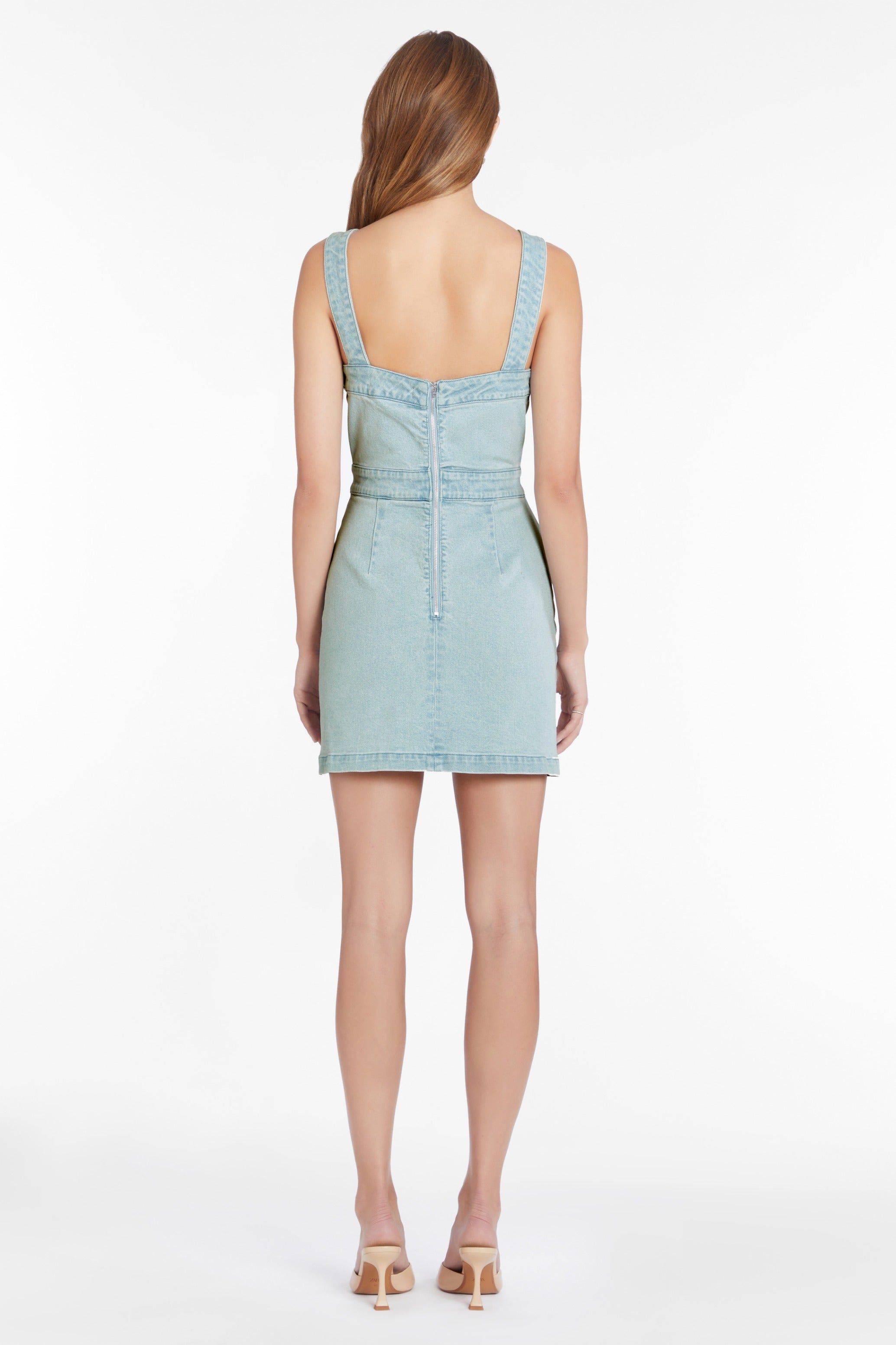 Archie Denim Dress sold by Amanda Uprichard product image thumbnail 3