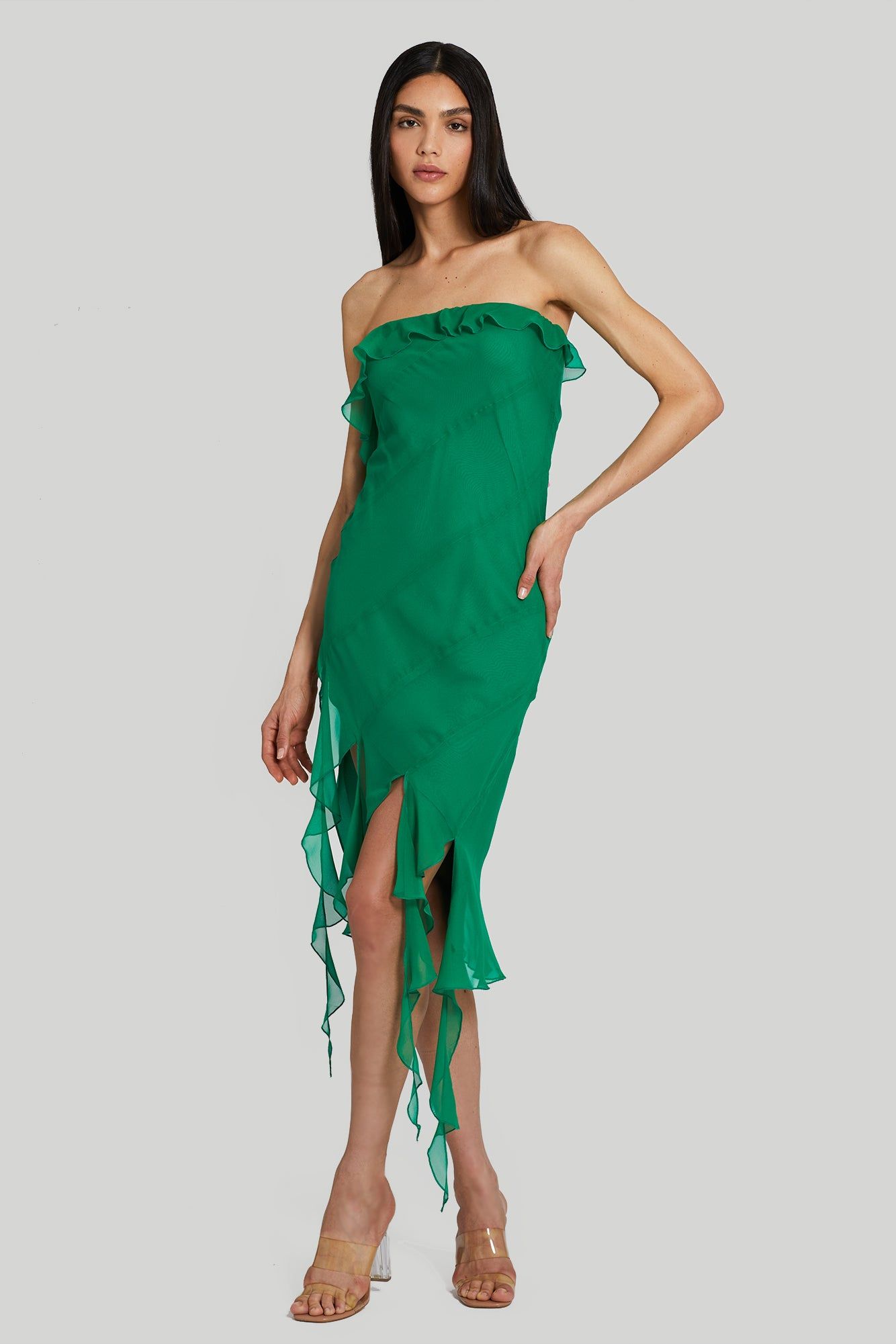 Chelsey Dress in Silk Chiffon sold by Amanda Uprichard product image thumbnail 7