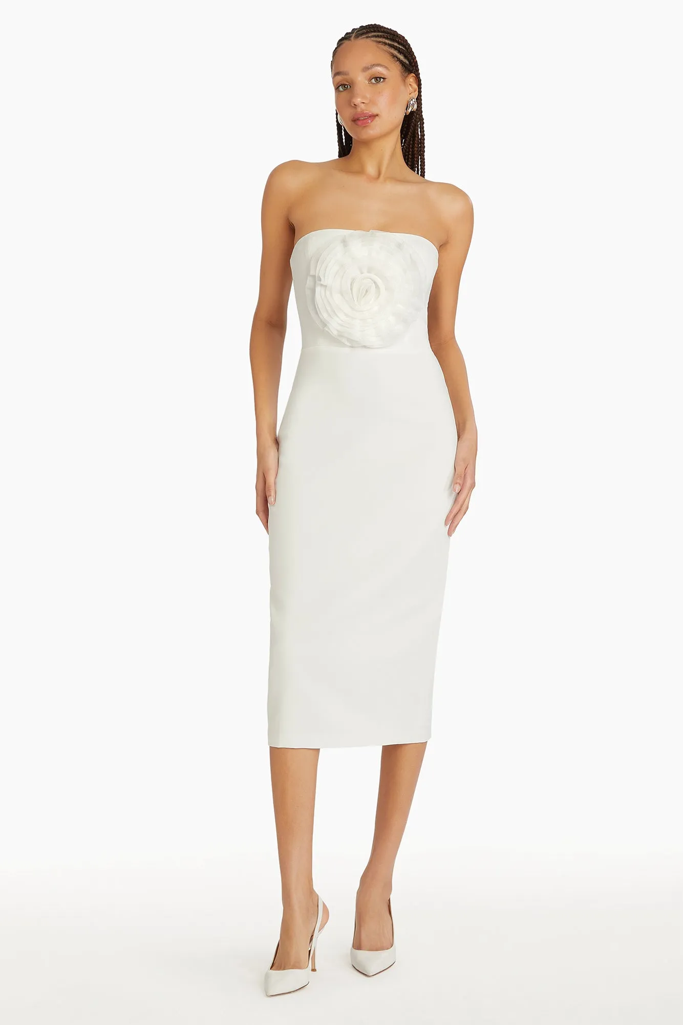 Fae Rose Midi Dress sold by Amanda Uprichard