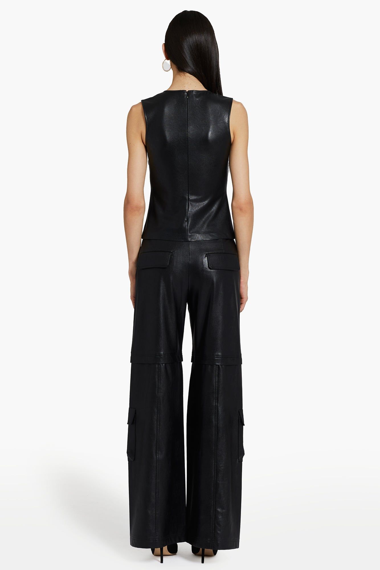 Damon Top in Faux Leather sold by Amanda Uprichard product image thumbnail 4