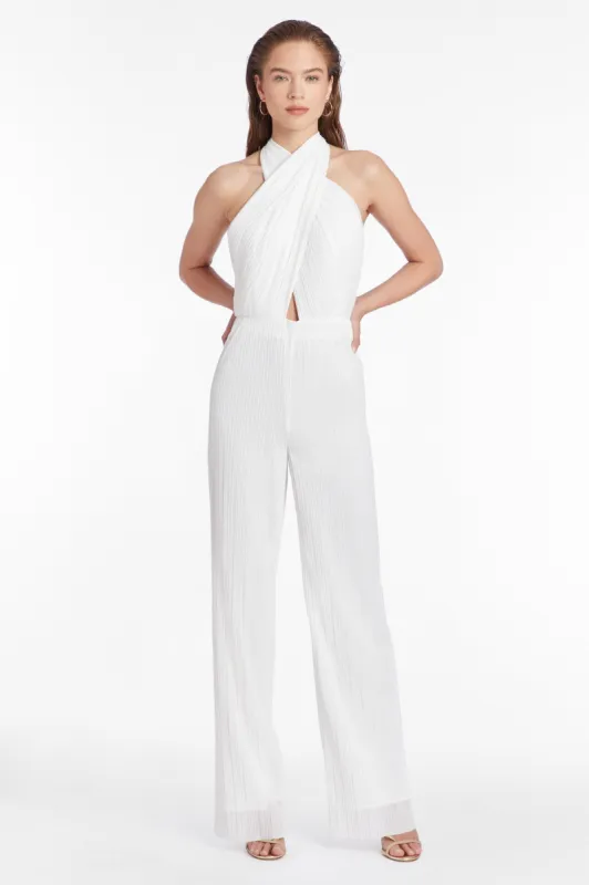Rivera Jumpsuit in Pleats sold by Amanda Uprichard