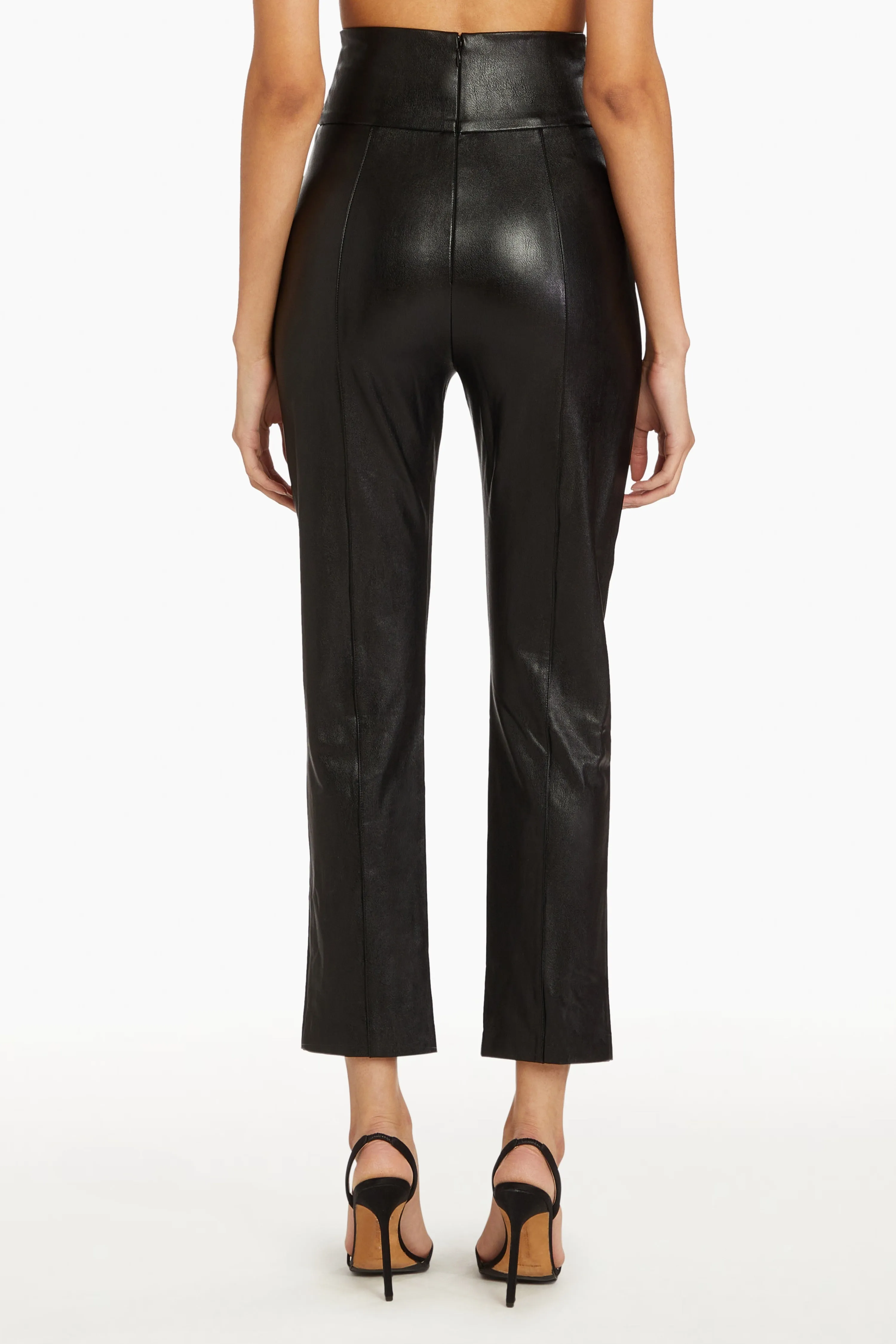 Romana Pants in Faux Leather sold by Amanda Uprichard product image thumbnail 3