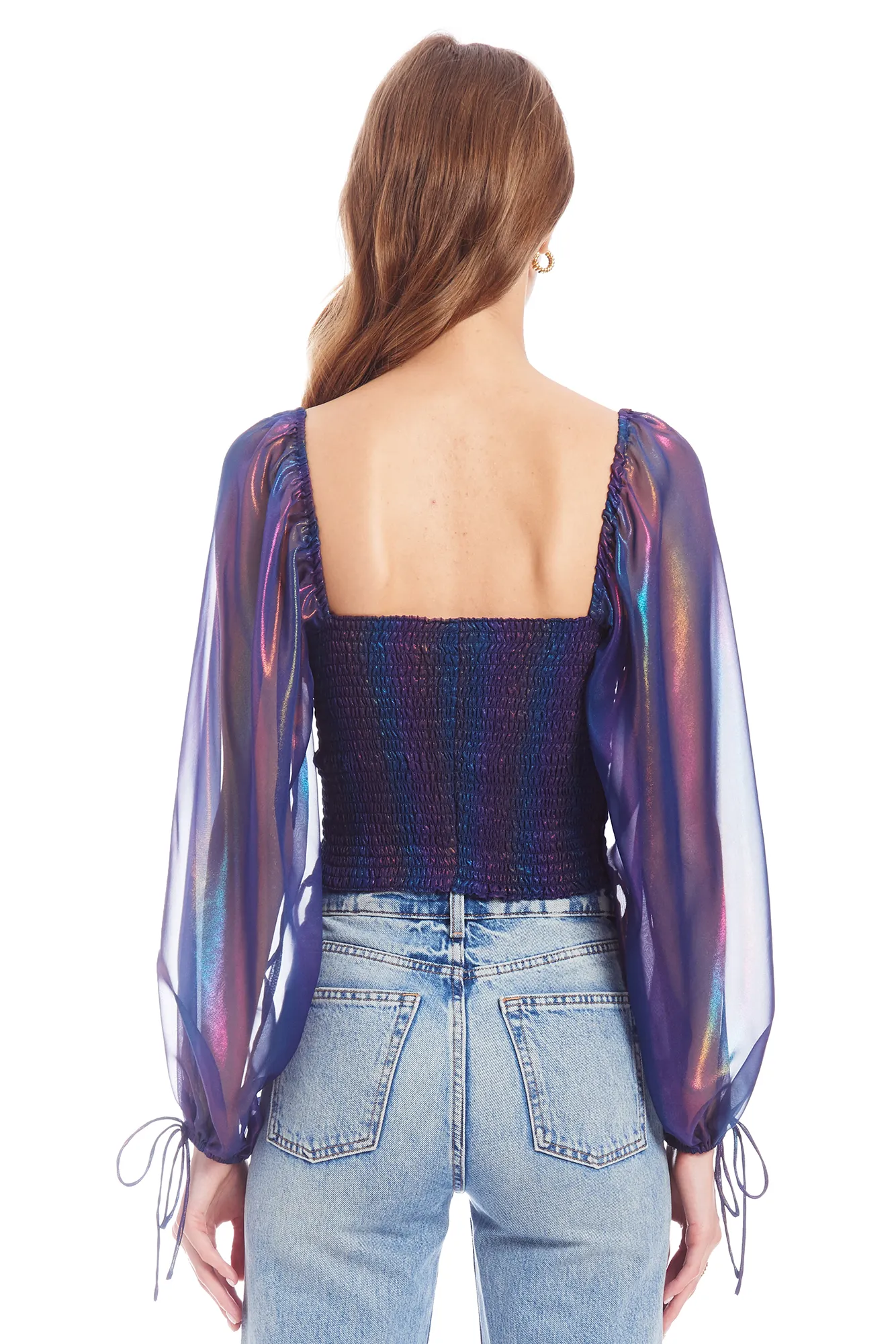 Isolde Top in Iridescence sold by Amanda Uprichard product image thumbnail 5