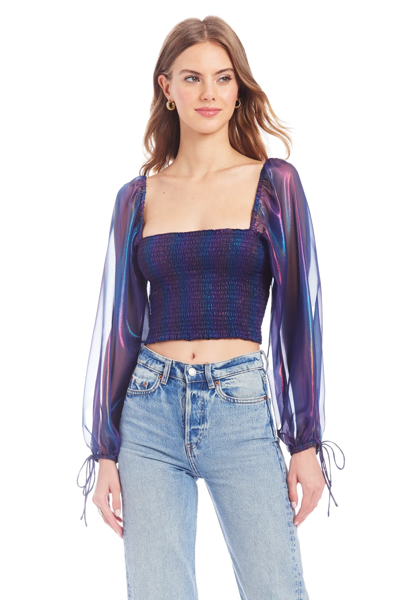 Isolde Top in Iridescence sold by Amanda Uprichard