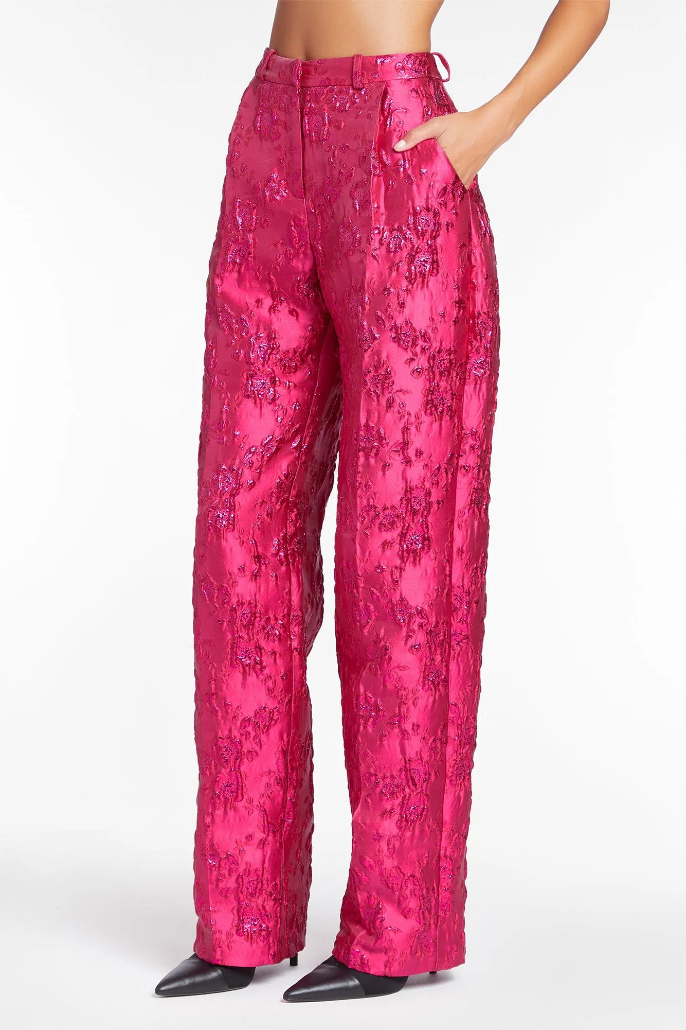 Wallace Pants in Brocade sold by Amanda Uprichard product image thumbnail 3
